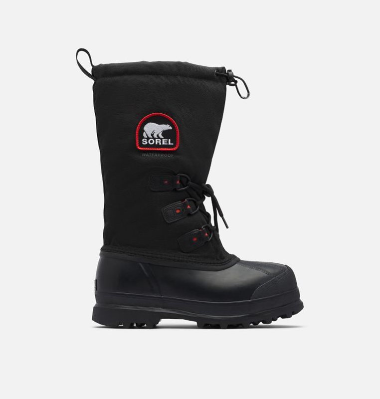 Botas Nieve Sorel Hombre - Glacier™ Xt Negras/Rojas - 07982-NVAB